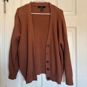 Forever 21 | Oversized Cardigan | Mauve-y Pink | size: S